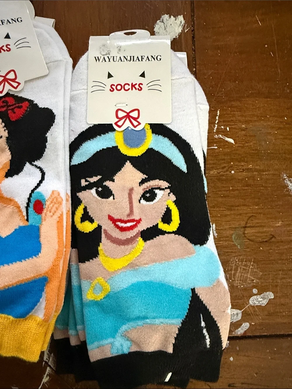 8 pair Cartoon Princess Ankle Socks - Multi Color